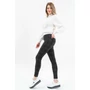 Kép 1/4 - Budmil női rugalmas leggings nadrág - fekete-fehér mintás