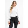 Kép 3/4 - Budmil női rugalmas leggings nadrág - fekete-fehér mintás