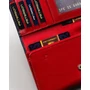 Kép 10/11 - Peterson Női Bőr Pénztárca Ptn Ka-19-4221 Navy/Red - Sötét Kék-Piros