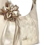 Kép 4/5 - Zellia Női Válltáska 26038F Beige-Arany - Glass - Virág Dísszel -