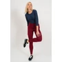 Kép 4/4 - Budmil női rugalmas leggings - bordó