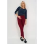 Kép 1/4 - Budmil női rugalmas leggings - bordó