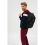 Kép 2/8 - Budmil ovális hátitáska iskolatáska - fekete