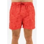 Kép 4/4 - Budmil férfi beach short fürdőnadrág - piros - narancs mintás