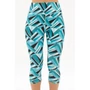 Kép 3/4 - Budmil női fitness leggings nadrág - türkiz mintás