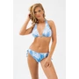 Kép 2/8 - Budmil női bikini felső - világoskék - fehér mintás