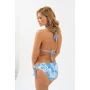 Kép 6/8 - Budmil női bikini felső - világoskék - fehér mintás