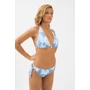 Kép 7/8 - Budmil női bikini felső - világoskék - fehér mintás