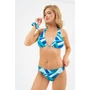 Kép 3/7 - Budmil női bikini felső - türkiz mintás