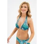 Kép 1/7 - Budmil női bikini felső - sötétkék levél mintás