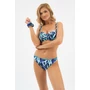 Kép 5/12 - Budmil női bikini felső - sötétkék - kék levél mintás