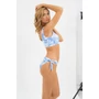 Kép 4/5 - Budmil női bikini felső - világoskék - fehér mintás