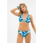 Kép 1/4 - Budmil női bikini alsó - türkiz mintás