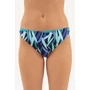 Kép 4/4 - Budmil női bikini alsó - sötétkék - kék levél mintás