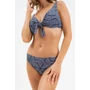 Kép 3/7 - Budmil női bikini alsó - sötétkék - fehér mintás