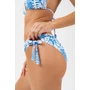 Kép 3/4 - Budmil női bikini alsó - világoskék - fehér mintás
