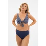 Kép 1/4 - Budmil női magasított derekú bikini alsó - sötétkék