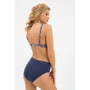 Kép 2/4 - Budmil női magasított derekú bikini alsó - sötétkék