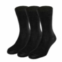 Kép 1/3 - Dressa Elastico egyszínű pamut zokni csomag -fekete- 3 pár