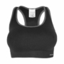 Kép 1/3 - Dressa Active seamless varrás nélküli női top sportmelltartó - fekete