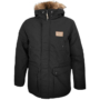 Kép 1/8 - Dressa Basic szőrmés kapucnis férfi téli parka kabát - fekete