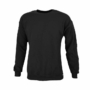 Kép 1/2 - Dressa Basic környakú pamut pulóver-fekete