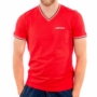 Kép 6/7 - Dressa Collection V nyakú férfi piké póló - piros