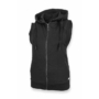 Kép 1/4 - Dressa ujjatlan cipzáros kapucnis női pulóver - fekete