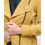 Kép 2/3 - Okkersárga vékony velúr kabát (S-XXL)