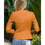 Kép 4/6 - Bordázott fahéj bőrkabát (S-XXL)