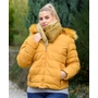 Kép 1/4 - Rövid sárga bundás kabát (M-XL)