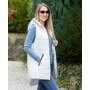 Kép 4/5 - Steppelt hosszú fehér mellény (L-XXXL)