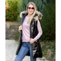 Kép 2/5 - Lakk fekete hosszú mellény (S-XXL)