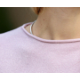 Kép 2/2 - Csillámos rózsaszín kötött pulóver (S/M-L/XL)