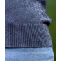 Kép 3/3 - Csillámos kék kötött pulóver (S/M-L/XL)