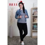Kép 3/3 - Csillámos szürke kötött pulóver (S/M-L/XL)