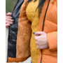 Kép 3/6 - Rövid steppelt barna kabát (M-XXXL)
