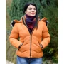 Kép 1/6 - Rövid steppelt barna kabát (M-XXXL)