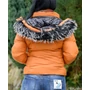 Kép 2/6 - Rövid steppelt barna kabát (M-XXXL)