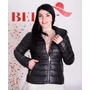 Kép 1/5 - Steppelt kapucnis fekete dzseki (S-XL)