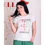 Kép 1/2 - Egyszínű Enjoy-Life feliratú fehér póló (M-L)