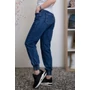 Kép 3/6 - Gumis derekú farmer sötétkék (XS-XL)
