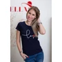 Kép 2/2 - Love feliratú sötétkék póló (S/M-L/XL)