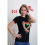 Kép 1/3 - Egyszínű Happy-Family feliratú rózsaszín póló (S/M-L/XL)